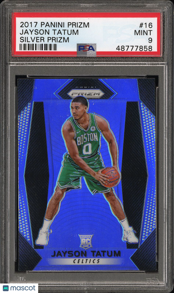 2017 Panini Prizm Jayson Tatum #16 Silver Rookie RC PSA 9