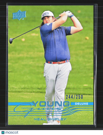 2026 Upper Deck Golf Young Guns Deluxe Neal Shipley #122 /250