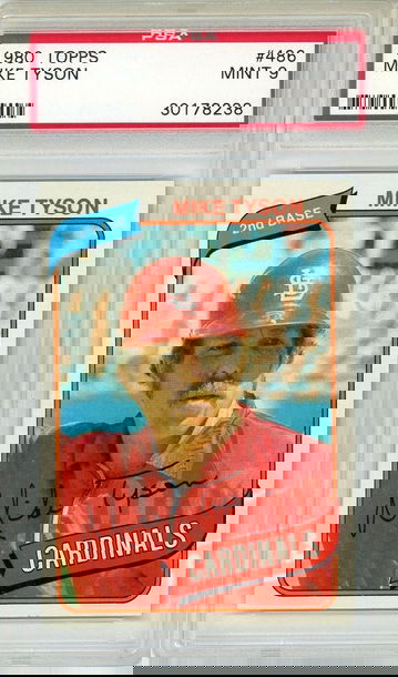 1980 Topps Mike Tyson #486 PSA 9 P1306