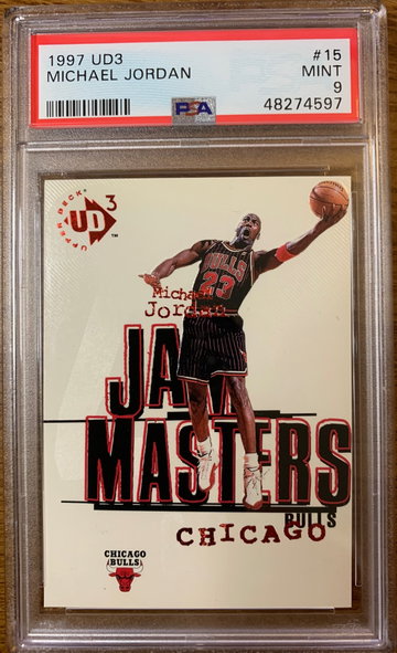Michael Jordan 1997 UD3 #15 PSA 9
