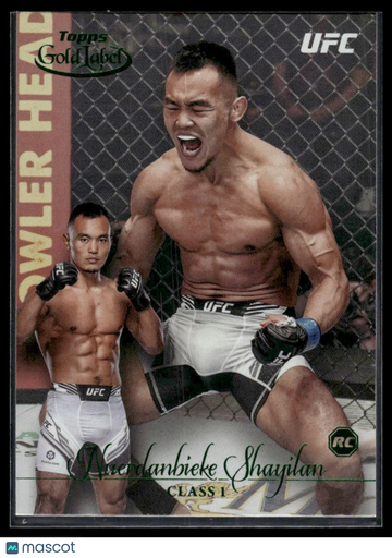2024 Topps Gold Label UFC Nuerdanbieke Shayilan #24 Class 1 Green RC