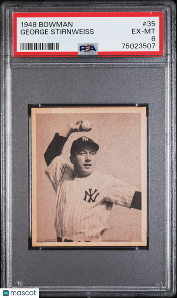 1948 Bowman George Stirnweiss #35 PSA 6