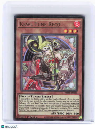 Phantom Revenge Kewl Tune Reco Foil Ultra Rare 1st Edition #PHRE-EN033