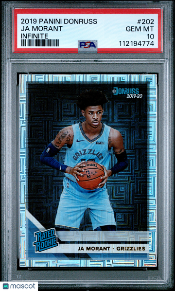2019 Panini Donruss Ja Morant #202 Infinite PSA 10