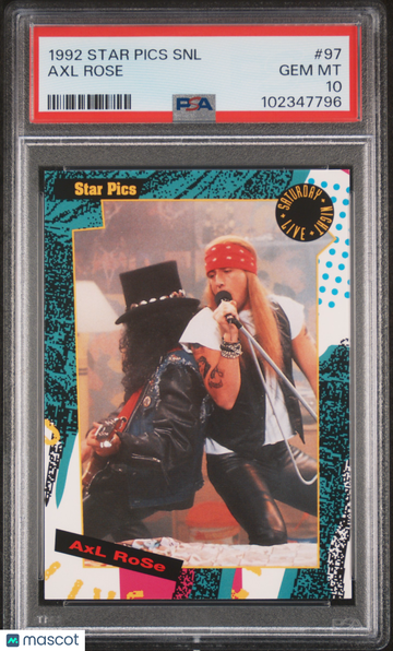 1992 Star Pics Saturday Night Live Axl Rose #97 PSA 10