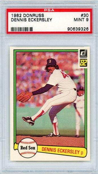 1982 Donruss Dennis Eckersley #30 PSA 9 P1326