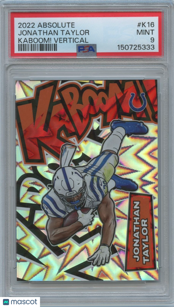 2022 Panini Absolute Jonathan Taylor #K16 [Base] Insert PSA 9