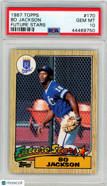 1987 Topps Bo Jackson #170 Future Stars PSA 10
