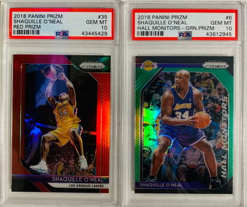 2018-19 Panini Prizm Shaquille O’Neal Prizms PSA 10