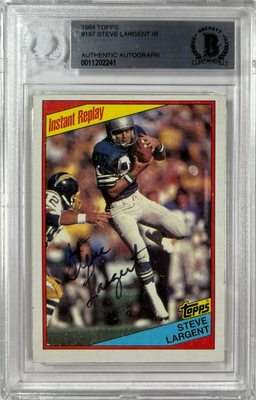 1984 Topps Steve Largent Autograph BGS Authenticated
