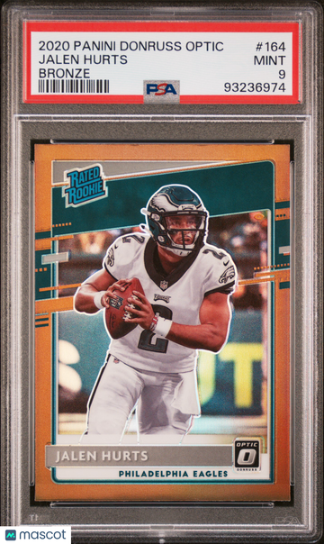 2020 Panini Donruss Optic Jalen Hurts #164 Bronze PSA 9