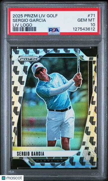 2025 Panini Prizm LIV Golf Sergio Garcia #71 Logo PSA 10