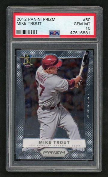 2012 Panini Prizm Mike Trout #50 PSA 10