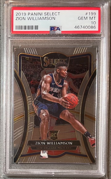 2019-20 Select Premier Zion Williamson Base PSA 10