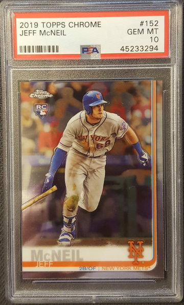 2019 Topps Chrome Jeff McNeil PSA 10 Rookie