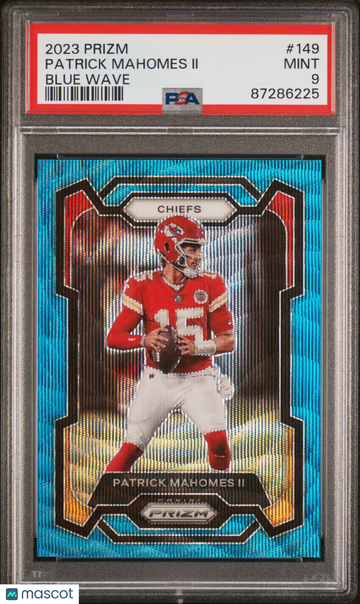 2023 Panini Prizm Patrick Mahomes II #149 Blue Wave PSA 9