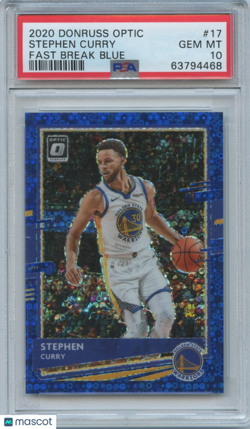 2020 Stephen Curry PSA 10 Donruss