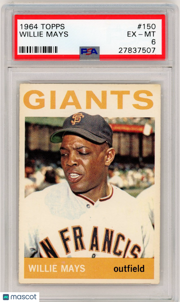 1964 Topps Willie Mays #150 PSA 6