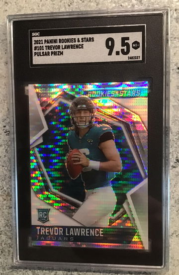 2021 Panini Rookies & Stars #101 Trevor Lawrence Pulsar Prizm SGC 9.5 MT