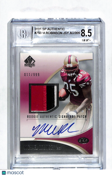 2006 Upper Deck SP Authentic Michael Robinson #250 /999 Rookie Authentic Signature Patch Event-Worn Memorabilia