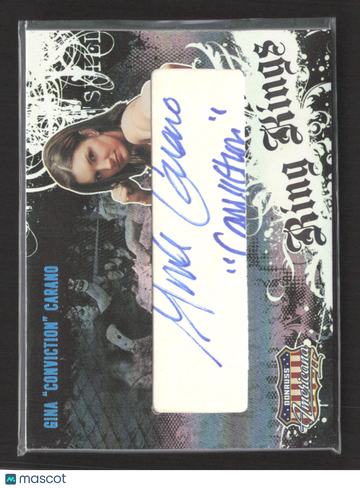 2008 Donruss Americana II Ring Kings Gina Carano #RK-GC /100 Authentic Autograph