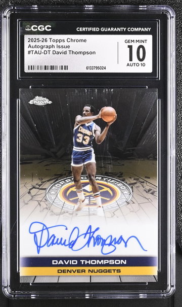 2025 Topps Chrome #TAU-DT David Thompson Autograph Issue Auto CGC 10