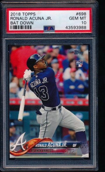 Ronald Acuna 2018 Topps Bat Down SP