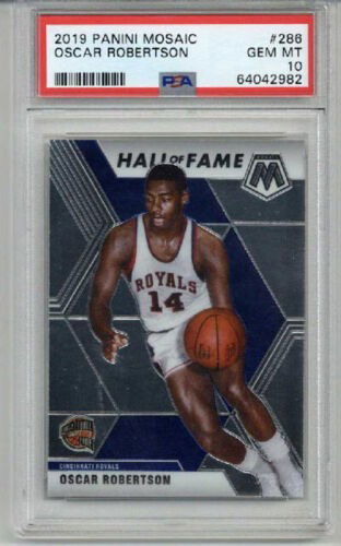 2019 PANINI MOSAIC #286 OSCAR ROBERTSON CARD ROYALS PSA 10 LOW POP RARE