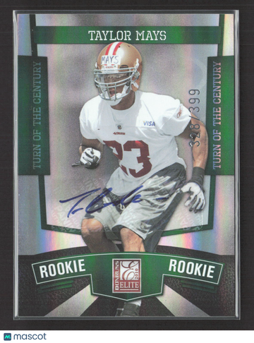 2010 Donruss Elite Turn of the Century Taylor Mays #182 328/399 Auto