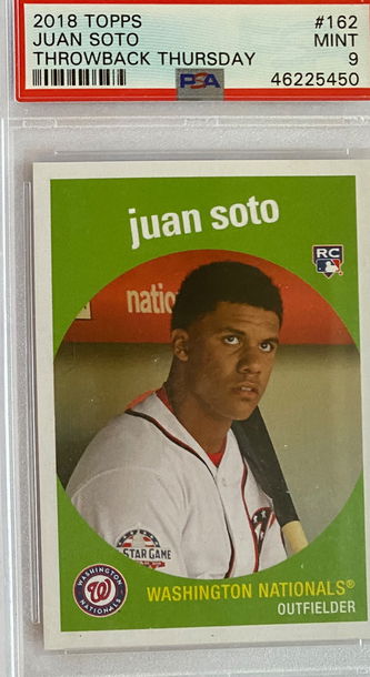 JUAN SOTO 2019 Topps Archives #TBT Throw Back Thursday Sp Rc!!!