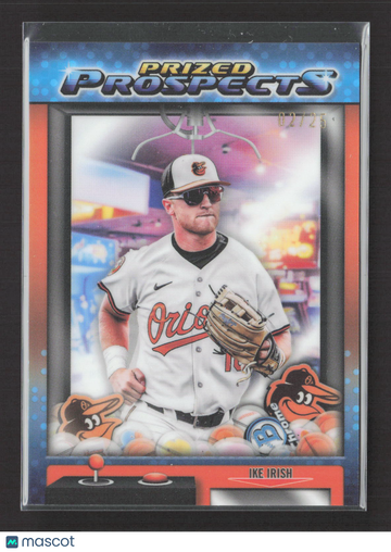 2025 Topps Bowman Chrome Prized Prospects Ike Irish #PP-8 Orange /25