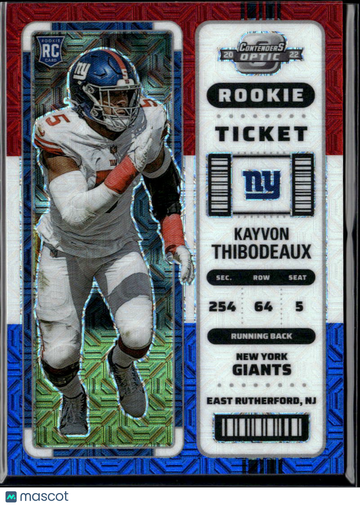 Kayvon Thibodeaux 2023 Panini Contenders Optic RC /13 New York Giants