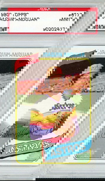 1980 Topps Joaquin Andujar #617 PSA 9 P1303