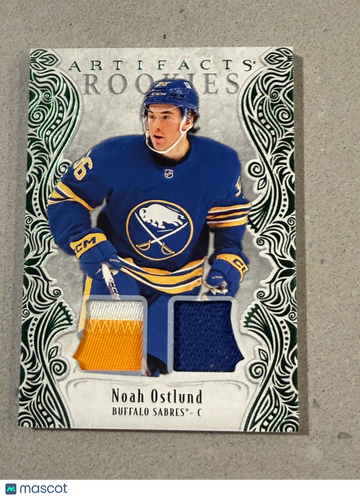 2025 Upper Deck Artifacts Noah Ostlund #200 Dual Jersey Patch 88/99 Memorabilia