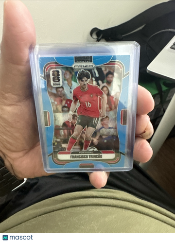 2026 Panini Prizm FIFA World Cup Light Blue Wave #365 Francisco Trincão Portugal Soccer Card