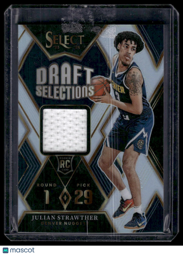 2023-24 Panini Select Julian Strawther #DSM-JS Draft Selections Memorabilia MEM