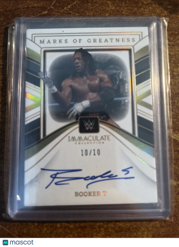 2023 Panini Immaculate Collection WWE Booker T Gold Panini Authentic