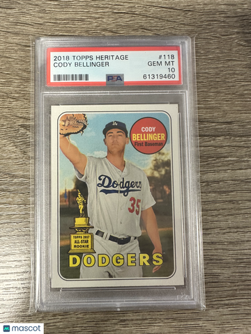 2018 Topps Heritage Cody Bellinger #118 PSA 10