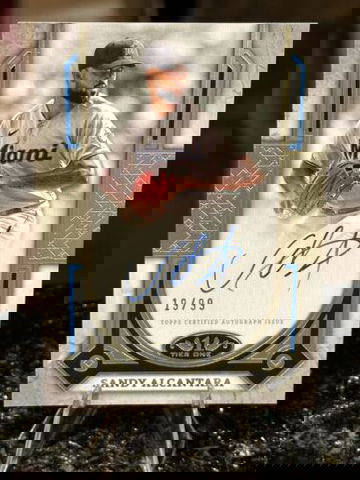 2024 Topps Tier One SANDY ALCANTARA #/99 AUTO Prime Performers Miami Marlins P