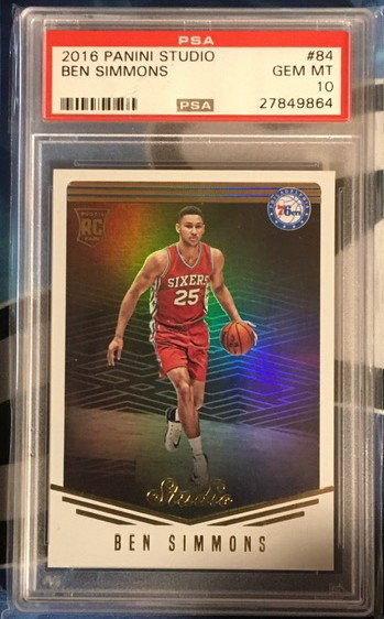 2016-17 Panini Studio - BEN SIMMONS - Rookie - PSA 10
