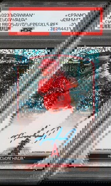 2023 Bowman Chrome Nelson Rada Speckle Refractor /299 ROOKIE 1st AUTO PSA 10 GEM