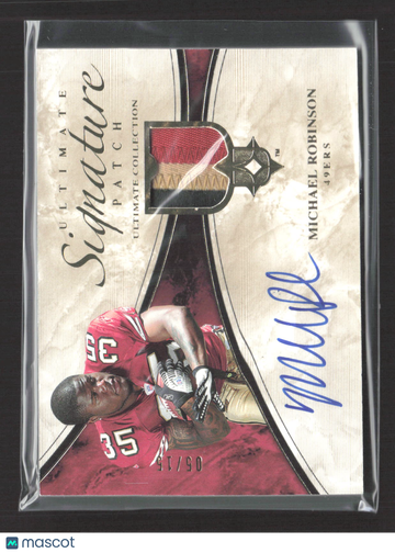 2006 Upper Deck Ultimate Collection Ultimate Signature Patch Michael Robinson #ULT-MR Patch Memorabilia