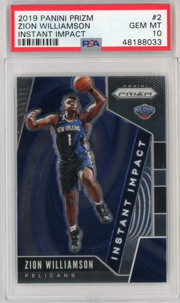 Zion Williamson Prizm Instant Impact PSA 10