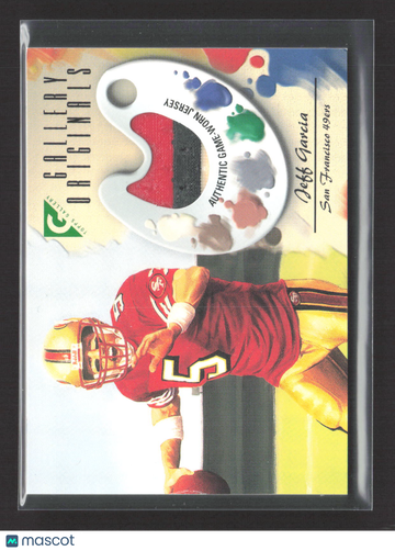 2002 Topps Gallery Gallery Originals Jeff Garcia #GO-JG Authentic Game-Worn Jersey