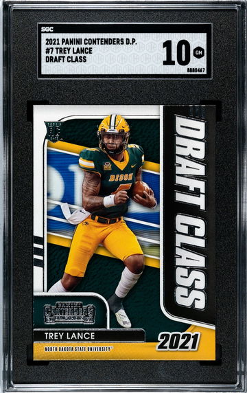 2021 Panini Contenders DP Trey Lance #7 Draft Class SGC 10