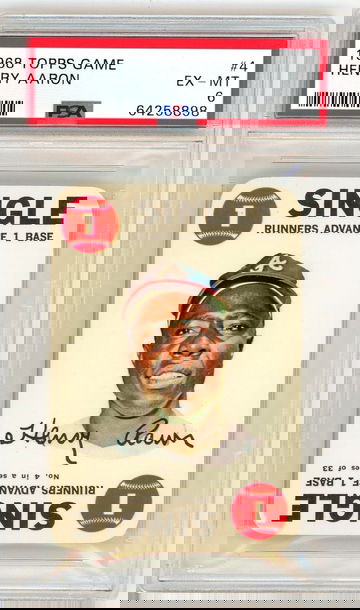 1968 Topps Game Henry Aaron #4 PSA 6 P1302