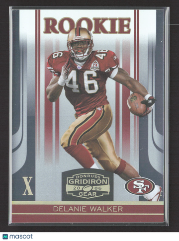 2006 Donruss Gridiron Gear Delanie Walker #134 029/100