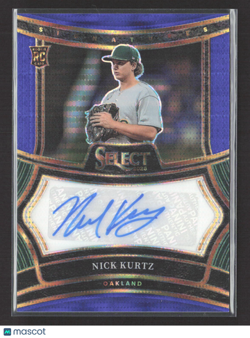 2025 Panini Select Prizm Signatures Nick Kurtz #SIG-NK Purple RC Auto