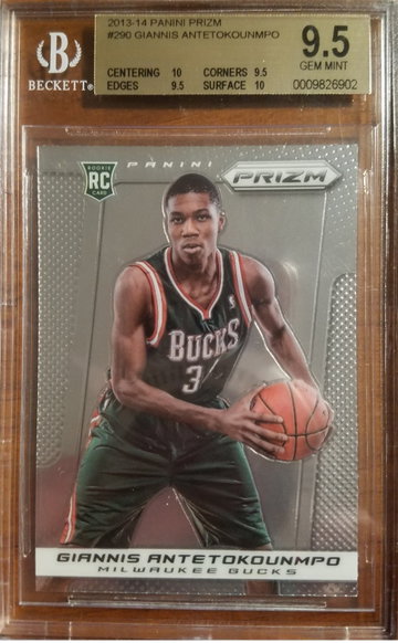 Giannis Antetokounmpo Prizm RC HIGH SUBS 0.5 Away From Pristine!