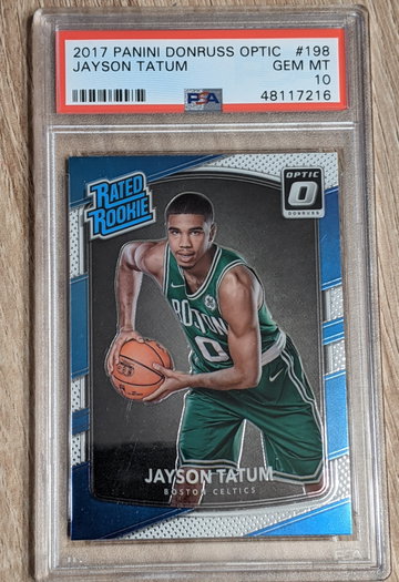 Jayson Tatum 2017 Optic #198 PSA 10